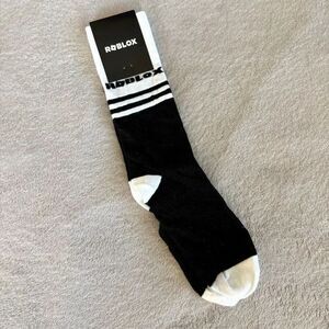 Roblox Wool Black and Off White Socks NEW